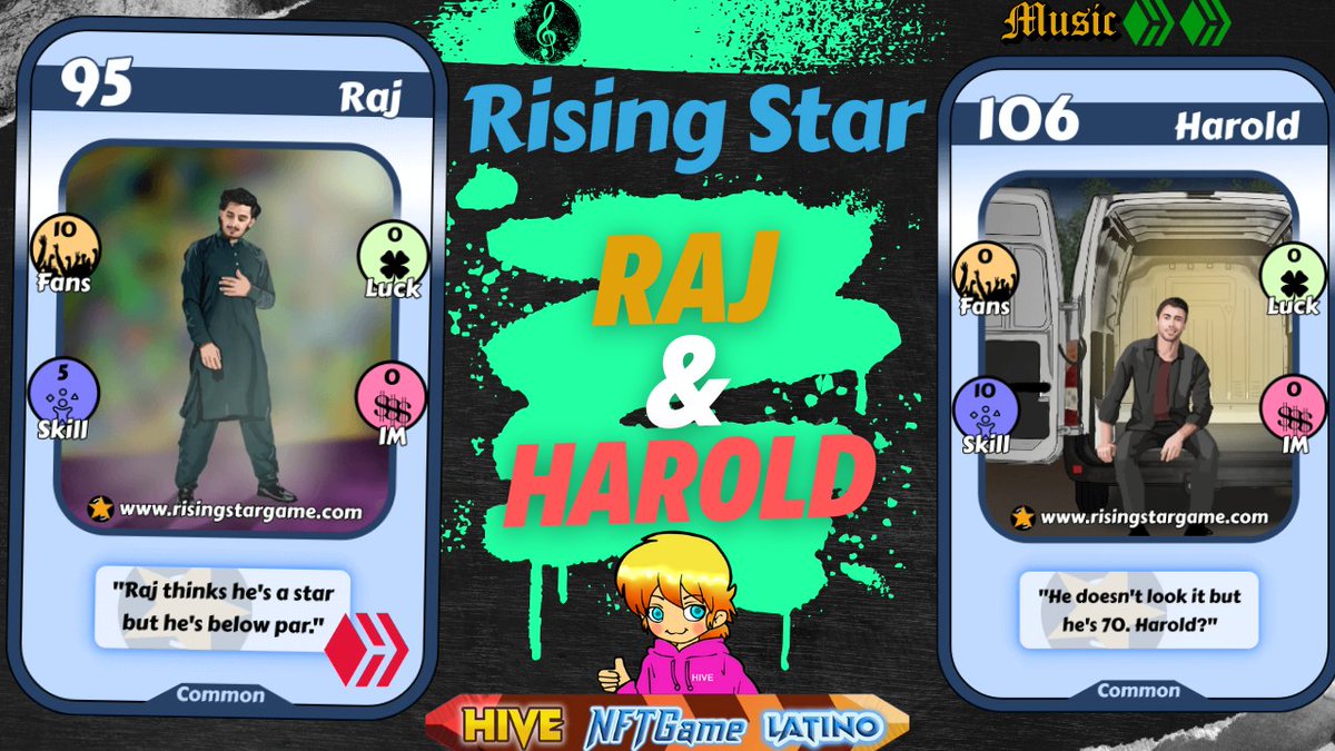 #risingstar #play2earn #spanish #nftgame <a href="/nftgamela/">Hivenftgamelatino</a> #posh 

La Historia de Raj and Harold, Risingstar

peakd.com/hive-115120/@j…