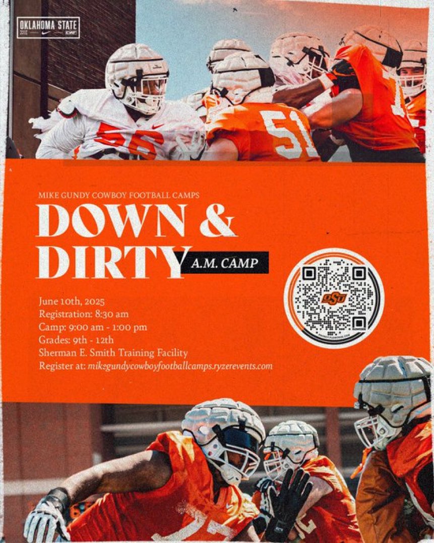 Looking forward to meeting you, <a href="/CoachZAllen/">Zach Allen</a>. Ready to compete at the <a href="/CowboyFB/">OSU Cowboy Football</a> lineman camp! <a href="/SouthsideMavsFB/">FS Southside Maverick Football</a> <a href="/OtisKirk23/">Otis Kirk</a> <a href="/PrepRedzoneAR/">Prep Redzone Arkansas</a> <a href="/ArRecruitingGuy/">Richard Davenport</a>
