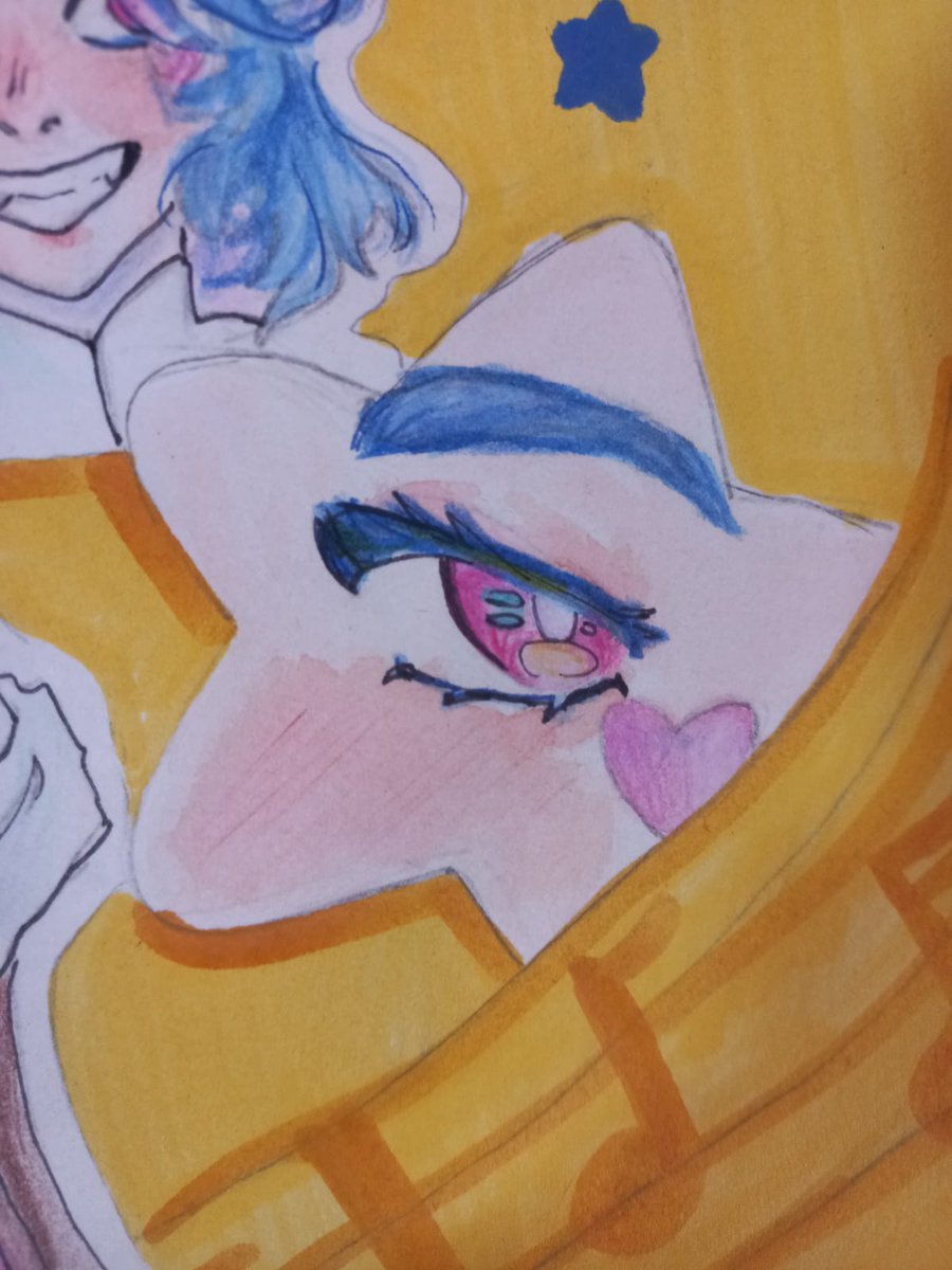 AngelesAzul12's tweet photo. Resulta que no me di cuenta y solo lo subí a Insta T^T 
ya ni modo, igual lo subo, me divertí dibujando a Asulyi ^^

#AsulyFanArt #AsulyStudio #fanart #dibujo #art #face #dibujito #dibujotradicional #traditionalart #acuarelas #acuarelasobrepapel #lápicesdecolores https://t.co/aNtd7ppLM7
