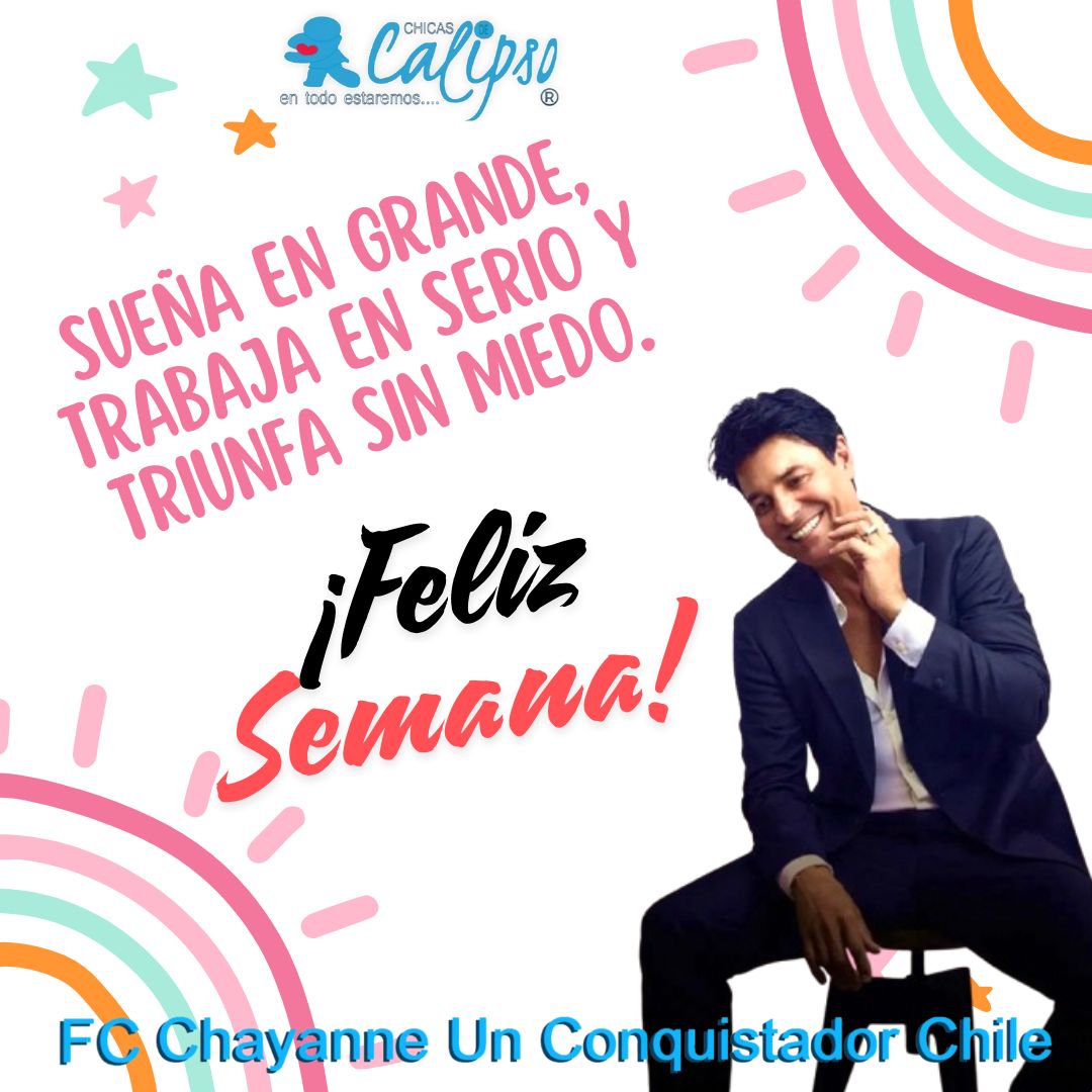 Mi querido <a href="/LuchoBorregoC/">Luis Alfonso Borrego</a> espero que tengas una grandiosa semana, te enviamos un abrazo y cariños desde #Chile de las <a href="/CHICASDECALIPSO/">Fans Club Chicas de Calipso 🇨🇱</a>