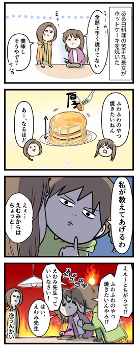 バレンタインだから大好きな先生に
ふわふわのパンケーキを焼きたい話

#コミックエッセイ
#漫画が読めるハッシュタグ 