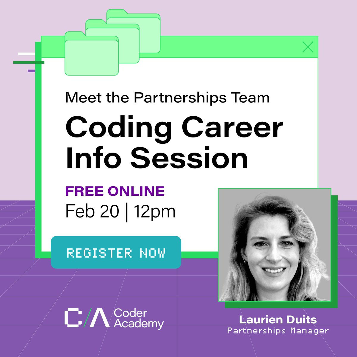 CoderAcademy_au's tweet image. Introducing Laurien Duits, the driving force behind national partnerships at Coder Academy, making sure our grads land those sought-after placements that often lead to life-changing careers in tech.
RSVP here: hubs.ly/Q035Wry60