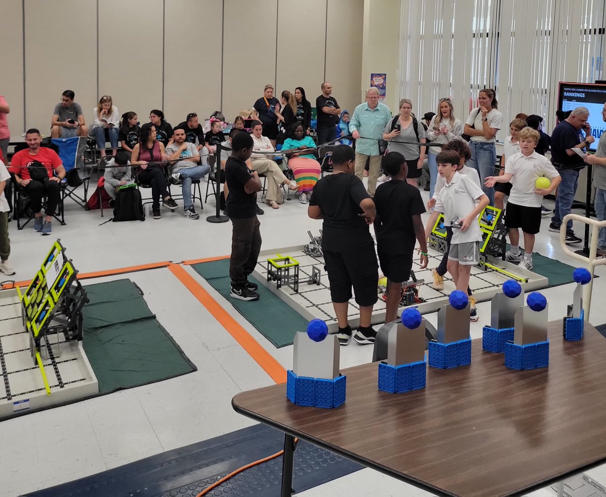North Side Elementary (@northsidense) on Twitter photo Our NSE Stars are shining bright at the VEXIQ Rapid Relay Competition! 🤖Building essential STEM skills. Keep reaching for the stars!!🌟 A huge THANK YOU to all the schools who joined us and participated! <a href="/BrowardSTEM/">Broward STEM</a> <a href="/browardschools/">Broward Schools</a> <a href="/BCPSCentral/">BCPS Central Regional Office</a> #VEXIQ Our NSE Stars are shining bright at the VEXIQ Rapid Relay Competition! 🤖Building essential STEM skills. Keep reaching for the stars!!🌟 A huge THANK YOU to all the schools who joined us and participated! <a href="/BrowardSTEM/">Broward STEM</a> <a href="/browardschools/">Broward Schools</a> <a href="/BCPSCentral/">BCPS Central Regional Office</a> #VEXIQ