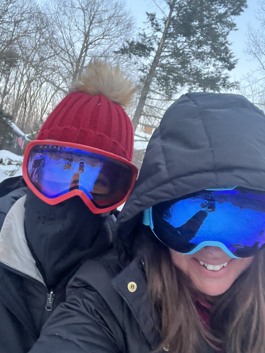 Braving the tundra of Exeter.