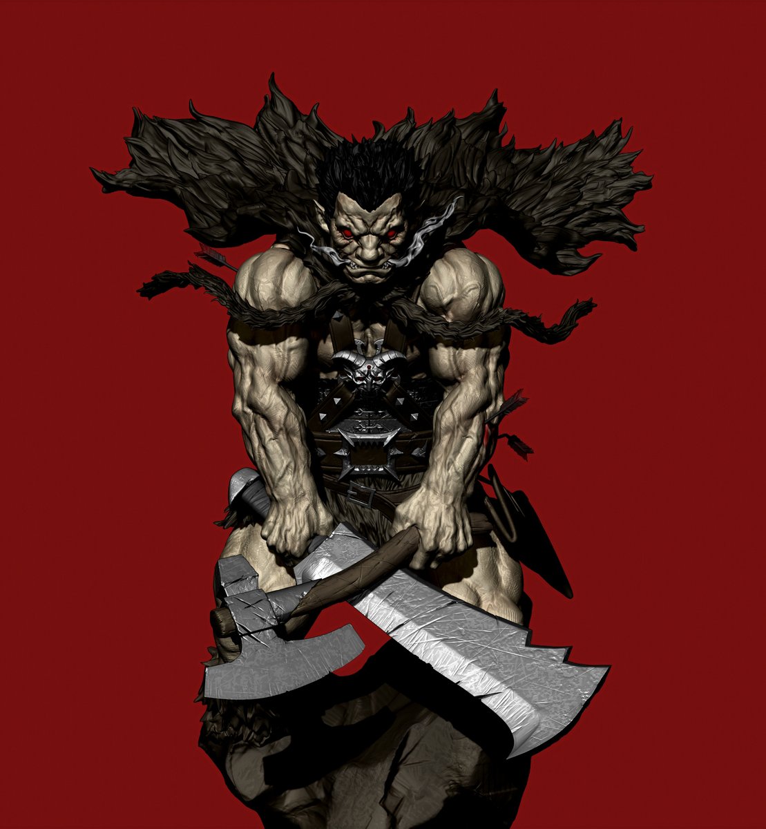hy25324698's tweet image. Zodd #zbrush #Berserk