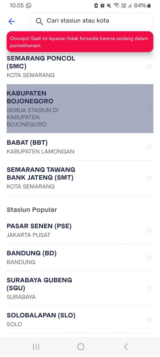 Ivosaif's tweet photo. @KAI121 tanya kak, saya barusan pesan tiket keberangkatan dari stasiun bojonegoro di https://t.co/PW29ZtBgj3 berhasil, tapi saya cek di acsess by kai keterangannya sedang pemeliharaan untuk stasiun bojonegoro saja. apakah tetap bisa berangkat dr stasiun bojonegoro ashar nanti? tq https://t.co/pYRmzfeff3