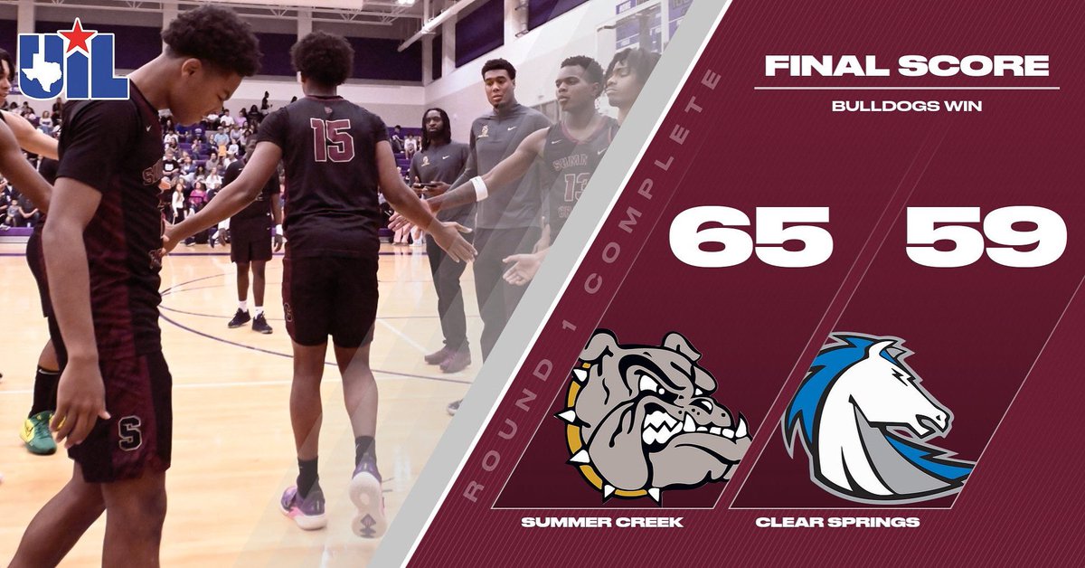 Great First Round Win against a Tough Clear Springs team! Stay tuned for Round 2‼️ GO DAWGS‼️😤