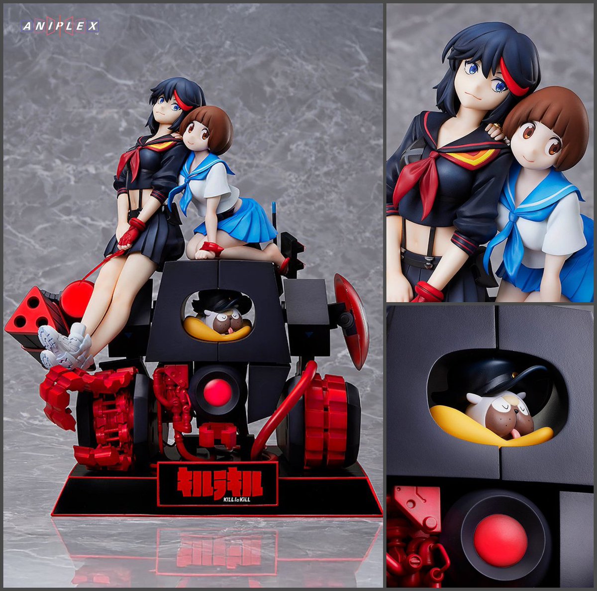 GoodSmile_US's tweet photo. Aniplex presents an incredible 1/7 scale figure of Ryuko Matoi, Mako Mankanshoku, Guts, and DTR from KILL la KILL! This stunning piece is inspired by the artwork of Sushio. Preorder now at GOODSMILE ONLINE SHOP US!

Shop: https://t.co/d9sP5WXx7G

#KILLlaKILL #Goodsmile https://t.co/Nd43JuDeok