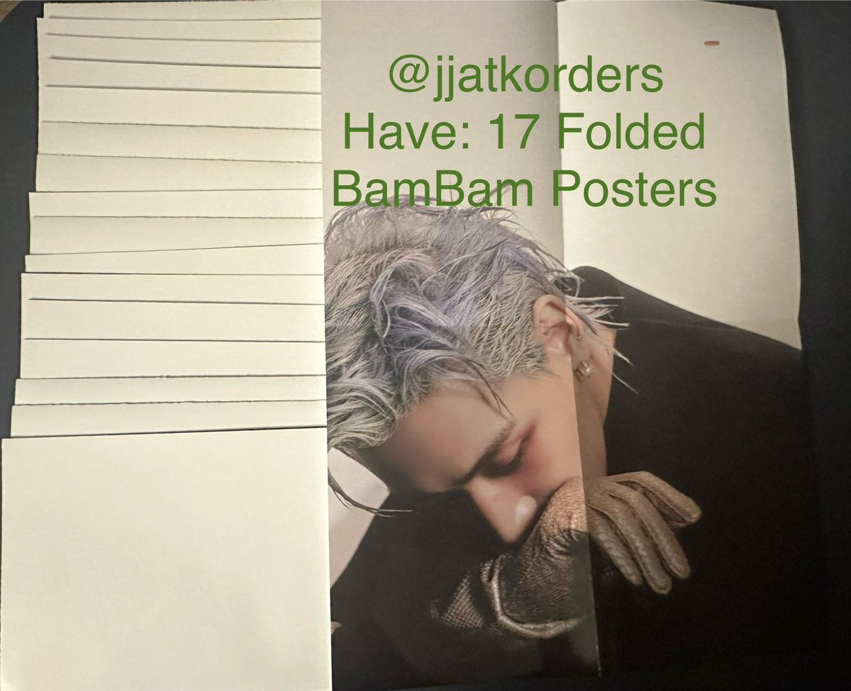 🐥USA #GOT7 TRADING🐥
🙏 RT
Album: ❄️#GOT7_WINTER_HEPTAGON ❄️
Have: 17 BamBam Folded Posters (Winter Version)
Want: JB, Mark, Jackson, Jinyoung, Youngjae and Yugyeom 
Location: USA
WW Trade: No
<a href="/got7tradingUSA/">USA GOT7 TRADING🐤🌿</a> <a href="/GOT7trading/">GOT7 Trading Cards</a> <a href="/got7_trade/">Got7_trade</a> <a href="/kpopctrades/">kpop pc trading</a> <a href="/kpopthriftshop/">Kpop Buy, Sell, and Trade</a> <a href="/TradesKpop/">Kpop Trade</a>