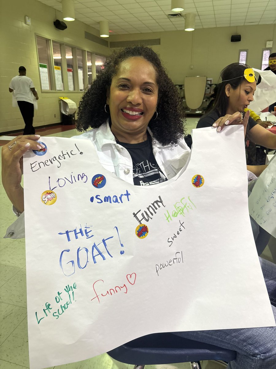 Last Friday our PD theme was Superheroes. We made a cape out of anchor paper, and our colleagues wrote a description about us on the back.  It was fun! <a href="/reginaldbrown08/">Dr. Reginald Brown</a> <a href="/LaKiaLeo78/">Mrs. Jackson</a> <a href="/srogers22/">sharmen rogers</a>