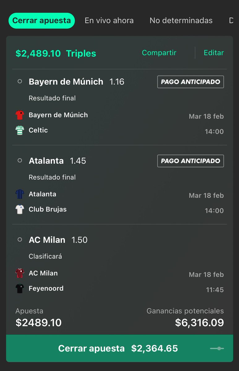 AZpicksVIP's tweet image. Mi apuesta para mañana #ChampionsLeague 
Mañana todos ganamos, suerte a quien la siga 😉✨
#JRpicks #apuestasdeportivas #FreePicks