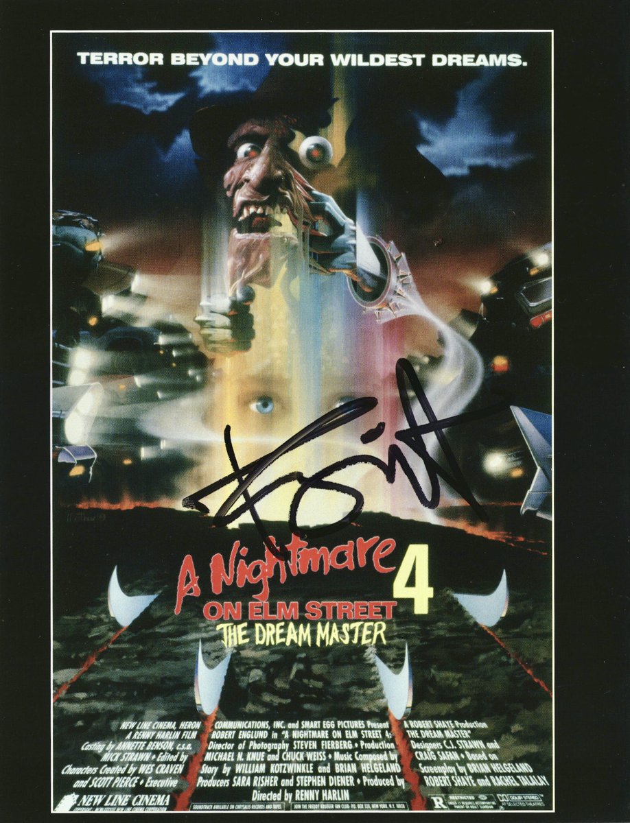 staytoonedfolks's tweet image. Happy birthday to @Knighttues! 🎂❤️
Booklet from @VareseSarabande’s #ElmStreet box set signed at #DarkDelicacies by Knight is from our collection.
#TuesdayKnight #ANightmareOnElmStreet #TheDreamMaster #Nightmare #NeverSleepAgain #ElmStreetLegacy #TheXFiles #ScreamQueenDoc #Horror