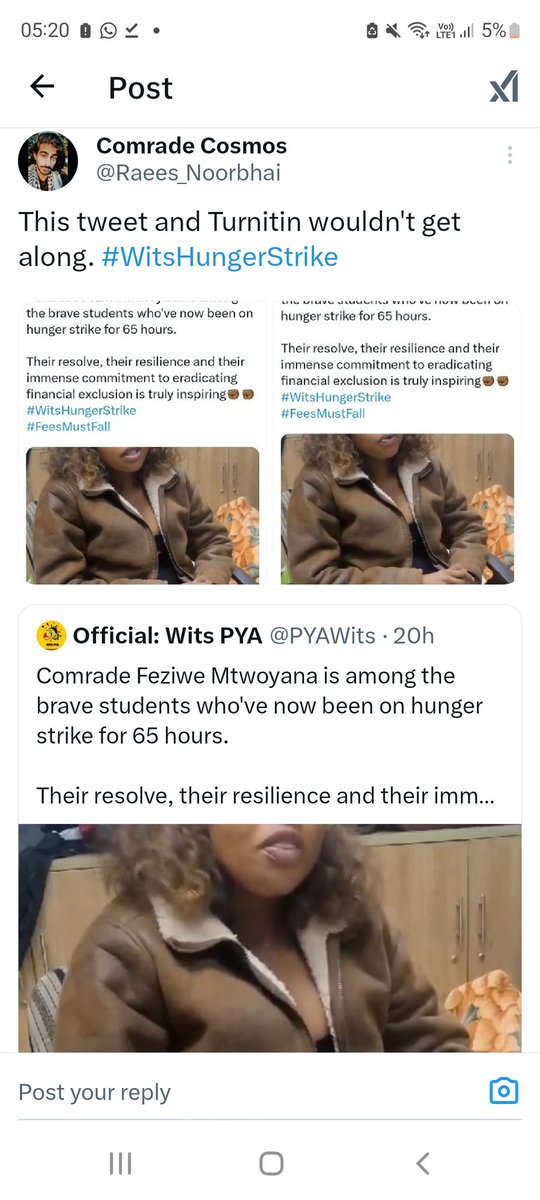 How far the Wits SRC has fallen...

#WitsHungerStrike
#FeesMustFall