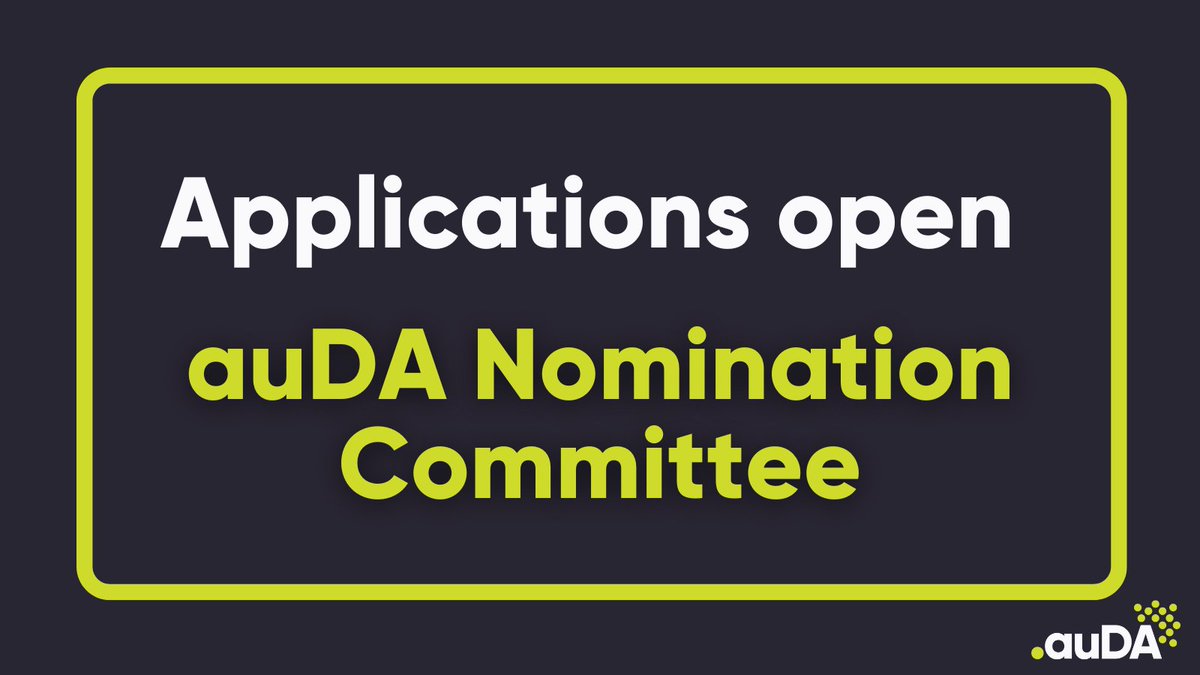 We’re seeking applications to join the auDA Nomination Committee. Committee members assist in providing objective and impartial advice by identifying, scrutinising and approving appropriate candidates to the auDA Board 

🔗auda.org.au/about-auda/car…