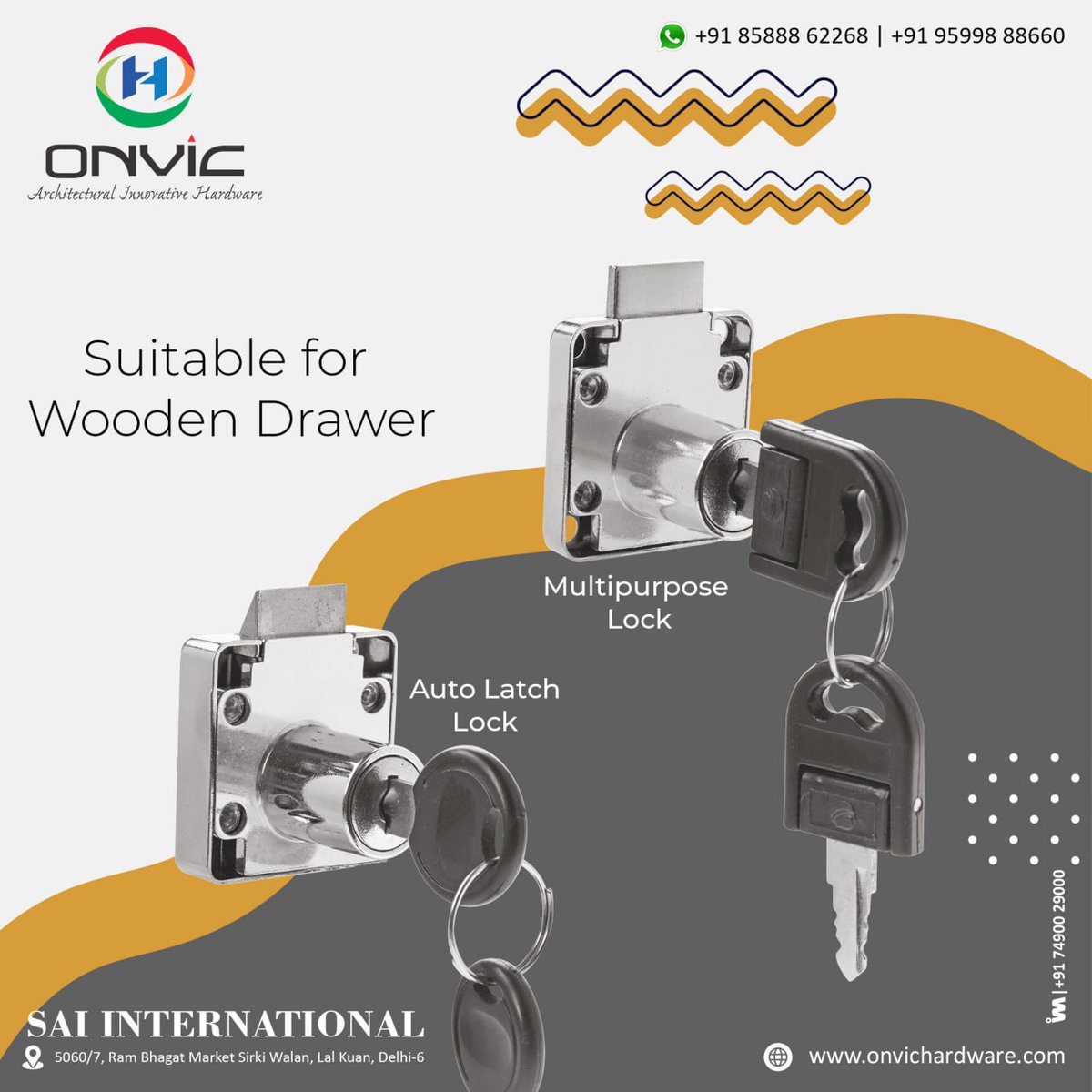 ibais_hardware's tweet photo. SAI INTERNATIONAL (DELHI)
For enquiry via WhatsApp click:
https://t.co/XYfe929bwn
Mr. Ashish Ahuja - 85888 62268
#DrawerLock #HomeSecurity #ArchitecturalHardware #FurnitureFittings #DrawerHardware #hardware
.
@ibais_hardware https://t.co/zZZdFuA7uB