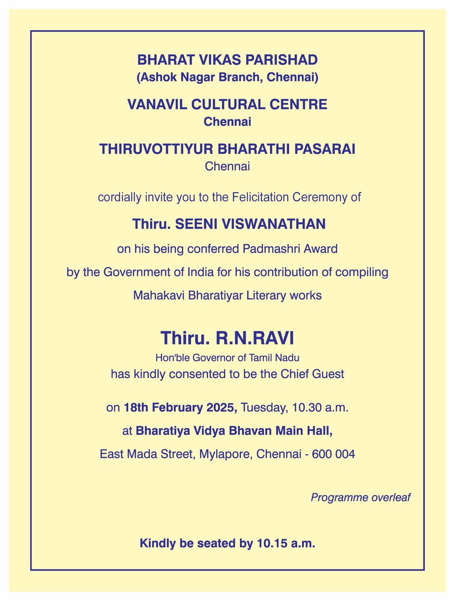 madhuvanthy0601's tweet photo. A great honour and privilege to witness my Grandfather being honoured today by @rajbhavan_tn Sri R N Ravi Sir on being conferred Padmashri! @sgurumurthy @jayasartn @Bharathgyan @rvaidya2000 @Gopalee67 @ChanakyaaTv @ranjanigayatri @rashtrapatibhvn @AnuSatheesh5 @indhavaainko https://t.co/GzfW7B5NNH