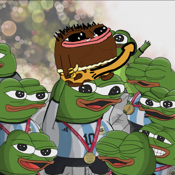 shlongpep's tweet photo. this ain’t just a shlong… it’s THE shlong. the shlong of the people. the shlong that stands tall when the market falls.

the shlong that bets long so the trenches may eat. 

history will remember $shlongpep https://t.co/Z6TGXbrt0l