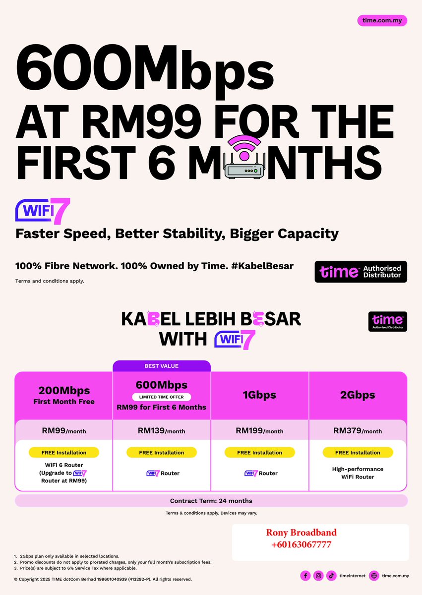 #Time #KabelBesar #FibreOptic #HomeFibre #Broadband #Internet