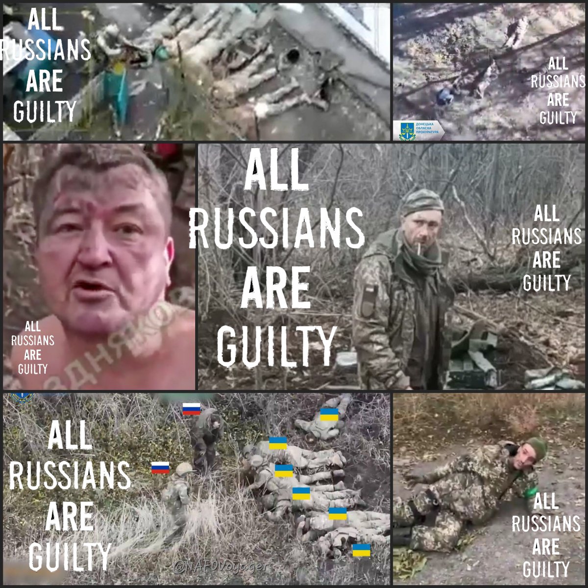 CrimeanVoyager's tweet photo. 🤬 Another video has been released showing the execution of Ukrainian soldiers who were taken captive.

💔 I won’t share the video... It’s too painful...

❗️ russians commit these horrific atrocities daily because the world refuses to act with the necessary force. https://t.co/JliiMSmJTK