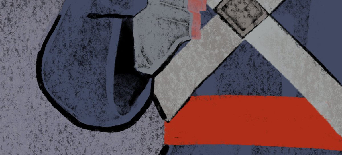 every time my style progresses it inches closer to something recognisably mid century inspired (peek of some terror fanart ill post when im not mind numbingly tired)