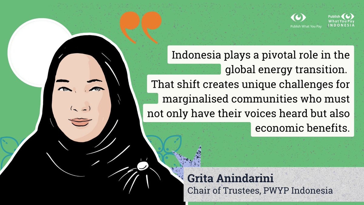 Publish What You Pay (@pwyptweets) on Twitter photo Some important opening statements from our inspiring speakers in this session. <a href="/gritaninda/">Grita Anindarini</a> discussed the vital role Indonesia will play in a global energy transition - and the importance of putting local communities at the centre of this. Some important opening statements from our inspiring speakers in this session. <a href="/gritaninda/">Grita Anindarini</a> discussed the vital role Indonesia will play in a global energy transition - and the importance of putting local communities at the centre of this.