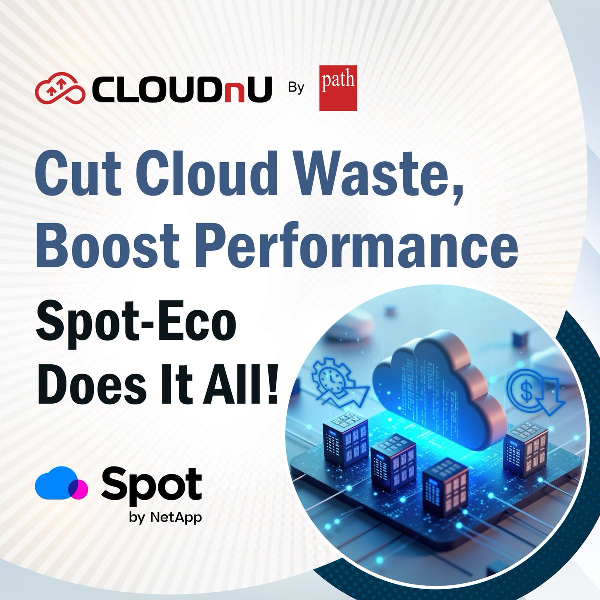 PathInfotechLtd's tweet image. Uncontrolled #cloudcosts can slow businesses down. #SpotbyNetApp #eliminateswaste with #intelligentautomation, ensuring optimal #resourceallocation and seamless #scaling.

As a #Spotpartner, #Path simplifies #cloudmanagement while #minimizingcosts. buff.ly/415VLra