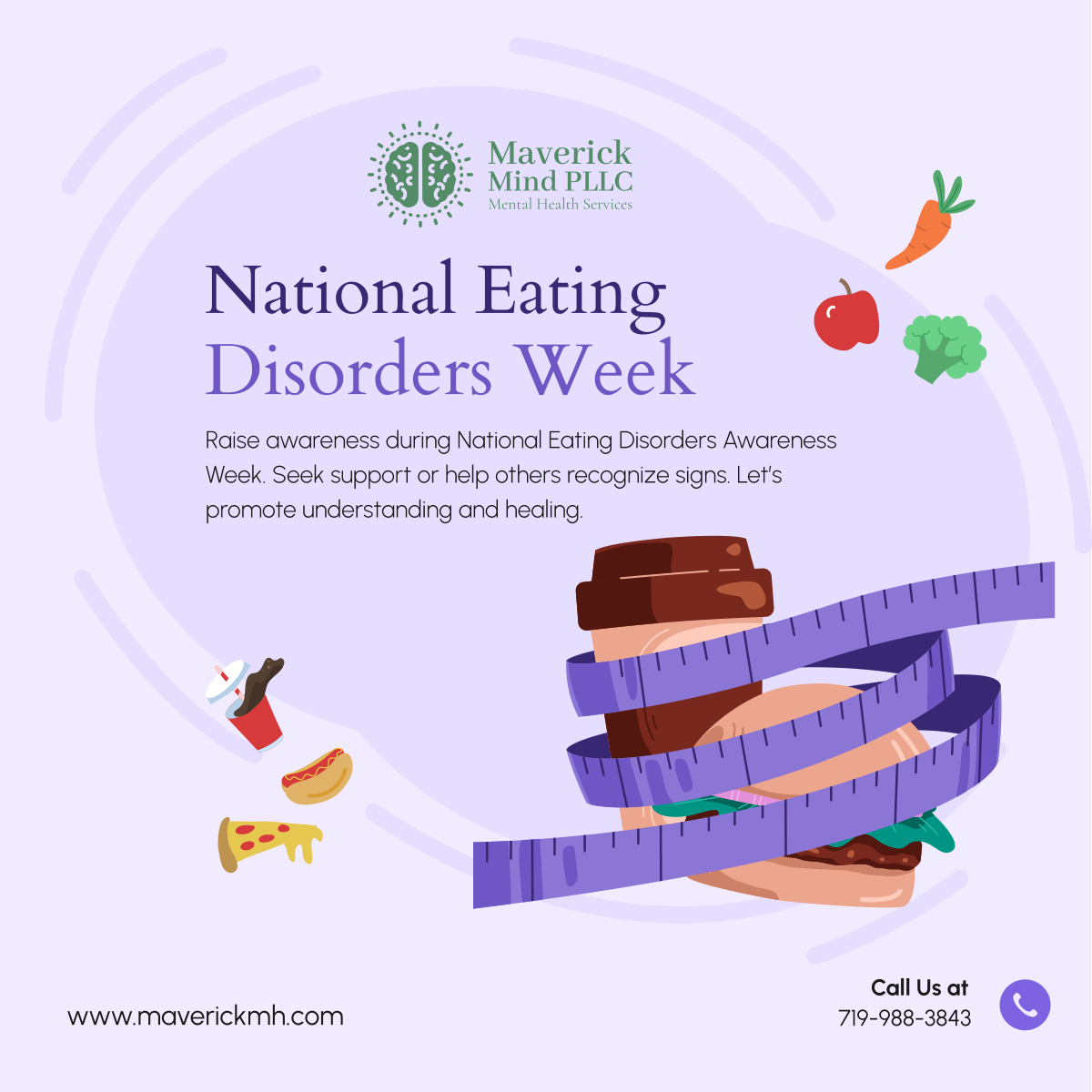 MaverickMPLLC's tweet photo. Join us in recognizing National Eating Disorders Awareness Week. Support and awareness save lives. 

#EatingDisordersAwareness #SeekSupport #RaiseAwareness https://t.co/Iq0mWA3teX