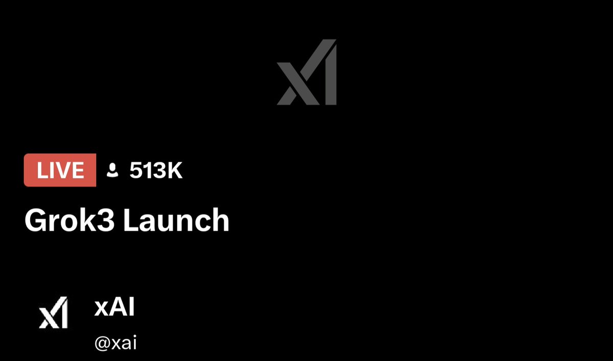 GrokAiPrompts's tweet photo. @xai Over half a million viewers already!

#Grok https://t.co/vsQJJIUKjy