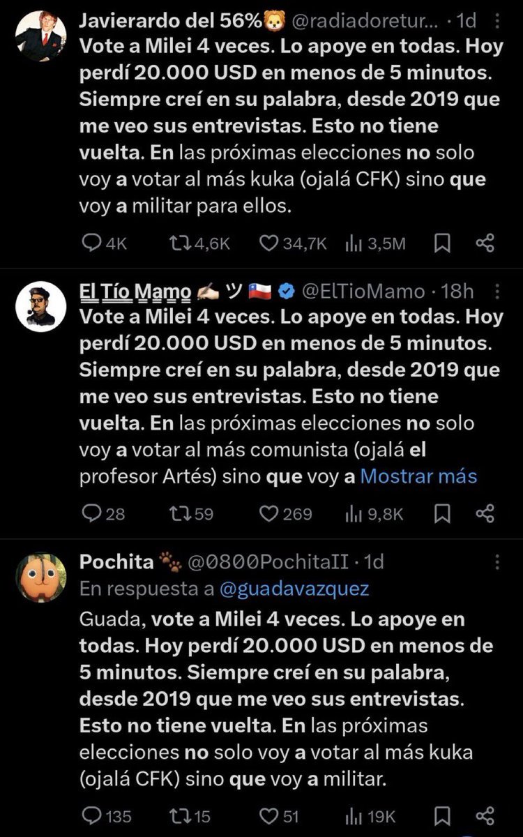 AdrianGomezFoto's tweet photo. Parece que hay montones de argentinos que les pasò.... exactamente lo mismo! Que loco!🤣 sabran hacer un plazo fijo? https://t.co/wDka4sG7CA