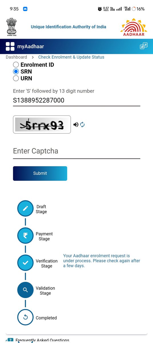 Chandan_716's tweet photo. @Aadhaar_Care 
Refrance no S1388952287000
4 day working proses help me https://t.co/yBDLZ5KSeY