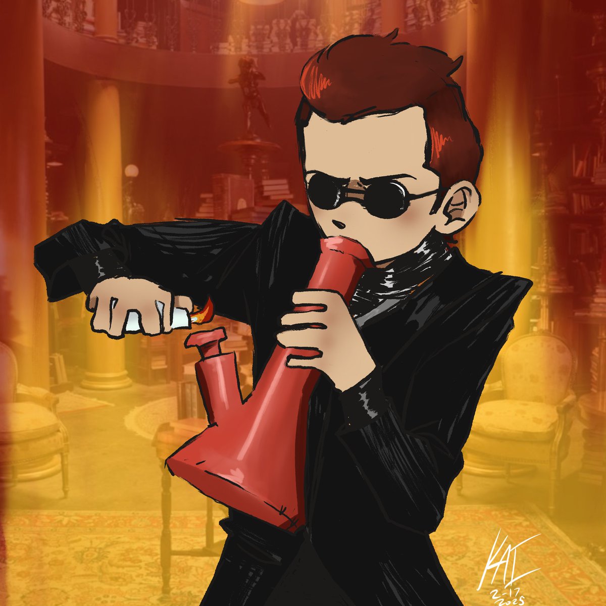 kaiisinpain's tweet photo. I’m funny guys #GoodOmens #DavidTennant https://t.co/yC5Fp44eUU