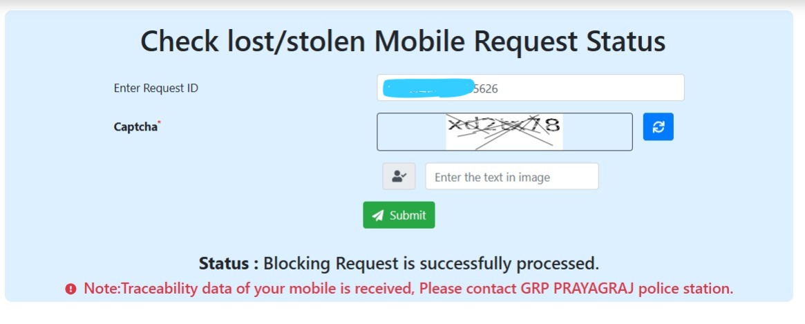 _rakesh_das_'s tweet image. My stolen mobile's traceability data has been received. As per the CEIR portal update, I need to contact GRP PRAYAGRAJ
 
@spgrpallahabad @AbhishekYadIPS @Uppolice Kindly assist me with the next steps to recover my phone. 🙏

#LostMobile #Help #GRPPolice