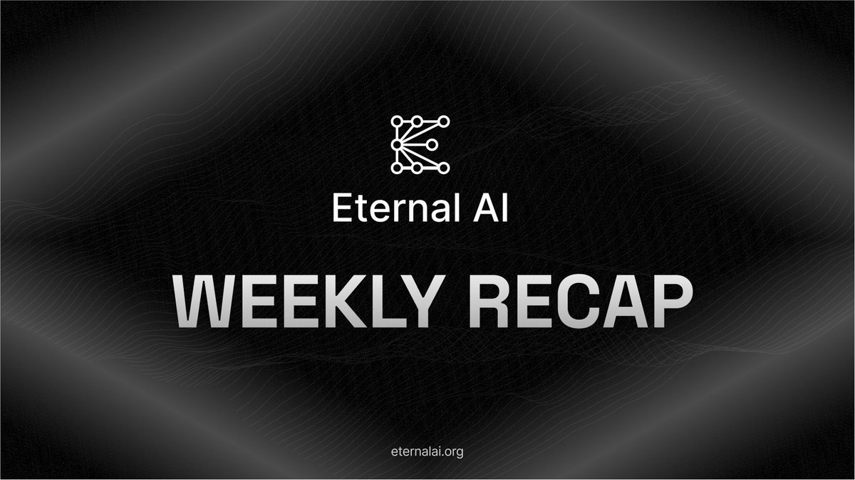 EternalAI_'s tweet photo. Just in case you missed it! Here's a quick rundown of what @CryptoEternalAI completed last week to push decentralized AI forward:

- Made @BNBCHAIN the world's first end-to-end decentralized AI ecosystem
- Preserved DeepSeek-R1 on BNB Greenfield, now served on BNB
- Preserved Dobby 70 on @Filecoin, now served on @0xPolygon
- Preserved DeepHermes on Filecoin, now served on @base
- AI-powered @modenetwork 
- Partnered with @hardwAIreDAO for infrastructure buildout

The future of AI is decentralized.