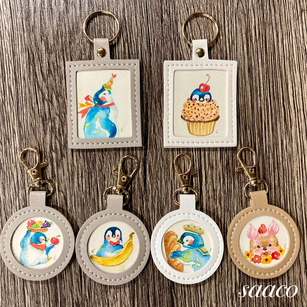 「おいしそうなものとペンギンたくさん描いてます。☆3/22〜4/13までナツメヒロ」|saaco ⭐︎3/25〜オルソのおいしい雑貨店のイラスト