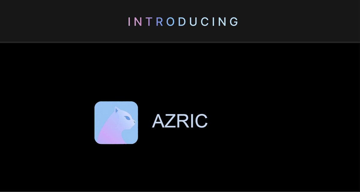 AzricAI's tweet image. AI and blockchain are only as powerful as the data behind them. If the data is unreliable, everything built on it collapses.

That’s why we built Azric—an AI-powered data engine designed for crypto, DeFi, and decentralized systems. On-chain AI verification starts here.

🧵👇