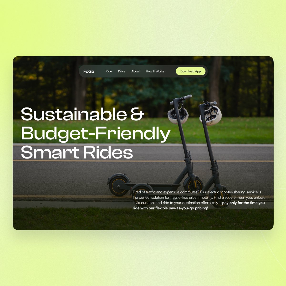 Focotik's tweet image. Electric Bike Landing Page-FoGo

Check The Preview: dribbble.com/shots/25645056…

Contact: hello@focotik.agency

#DesignThreads #landingpage #electricbike #electricbicycle #electricbicycle #electricbike #landingpage #websitedesign #homepage #charging #electric #ev #websitedesign