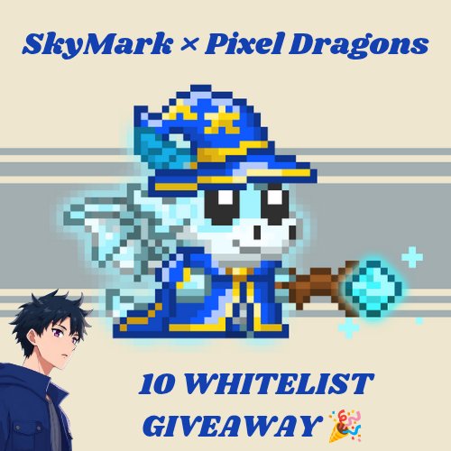 🐲 PIXEL DRAGONS GIVEAWAY 🐲

🐉 Follow <a href="/SkyMarkNFT/">SkyMark</a> &amp; <a href="/Pixels_Dragons/">Pixel Dragons</a> 
🐉 Retweet &amp; Like
🐉 Tag 3 Friends
🐉 Comment Ronin Address 

🎁  Prize:
10x Pixel Dragon Hatchlings Whitelist Spots

📌 Ends in 72 hours