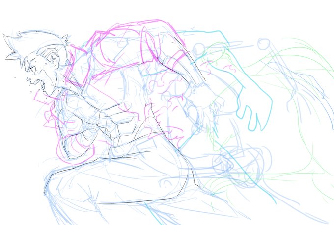 🌃
#皆さんラフと塗った後を見せてください 