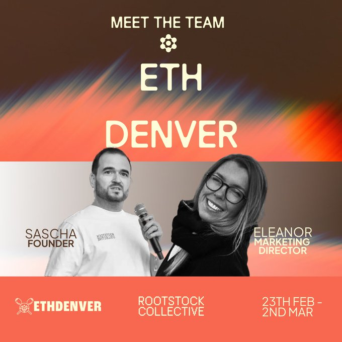 Bro_UyHb's tweet image. Guess who will be at #ETHDenver 2025!

You guessed right—the @RootstockColl team will be live, and there will be loads of chit-chat and amazing merch gifts from our founder @GoetzMr and Marketing Director @eleanor_RColl.

Want a sneak peek? Here's one. 👇 Stay tuned!

#BUIDL #ETH
