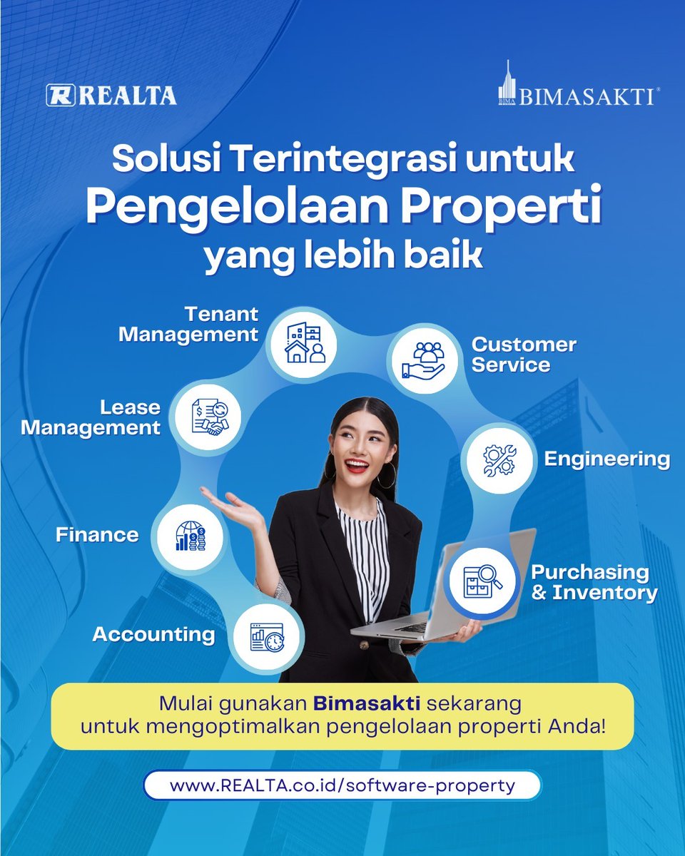 Realta_OneSol's tweet image. Kelola Properti Tanpa Ribet dengan Bimasakti! 🏢 

Pastikan operasional properti Anda berjalan lancar dengan sistem manajemen terintegrasi. Bimasakti hadir untuk membantu mulai dari finance, lease management, hingga customer service dalam satu platform!  

#PropertySolution