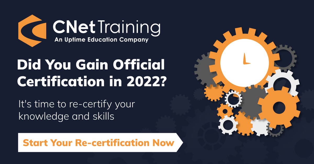 CNet Training (@cnettraining) on Twitter photo A Friendly Reminder
Please check when you received your official <a href="/CNettraining/">CNet Training</a> certification, if it was in 2022 it is due for re-certification.
Re-certification is an online process to update your knowledge & re-certifies for a further 3 years.
Info: cnet-training.com/programs/recer… A Friendly Reminder
Please check when you received your official <a href="/CNettraining/">CNet Training</a> certification, if it was in 2022 it is due for re-certification.
Re-certification is an online process to update your knowledge & re-certifies for a further 3 years.
Info: cnet-training.com/programs/recer…