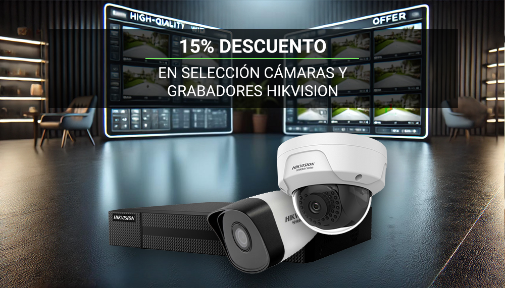 ¡Llévate un 15% de descuento en cámaras y grabadores seleccionados de HIKVISION! ! Por tiempo limitado.

📹 Resolución 1080p.
🌙 Visión nocturna con infrarrojos .
🔌 Fácil instalación PoE.

💾 H.265+, multitarea y 4K.
🤖 Funciones inteligentes.
latiendainteligente.es/listado-produc…