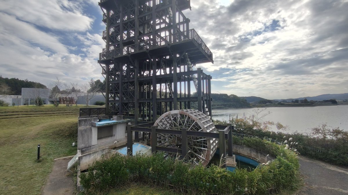 鳥居から見えた建造物に行ってみた 藤原式揚水機という