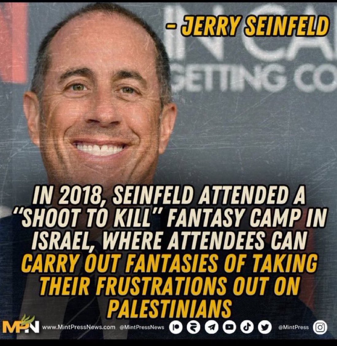 Fuck Jerry Seinfeld.