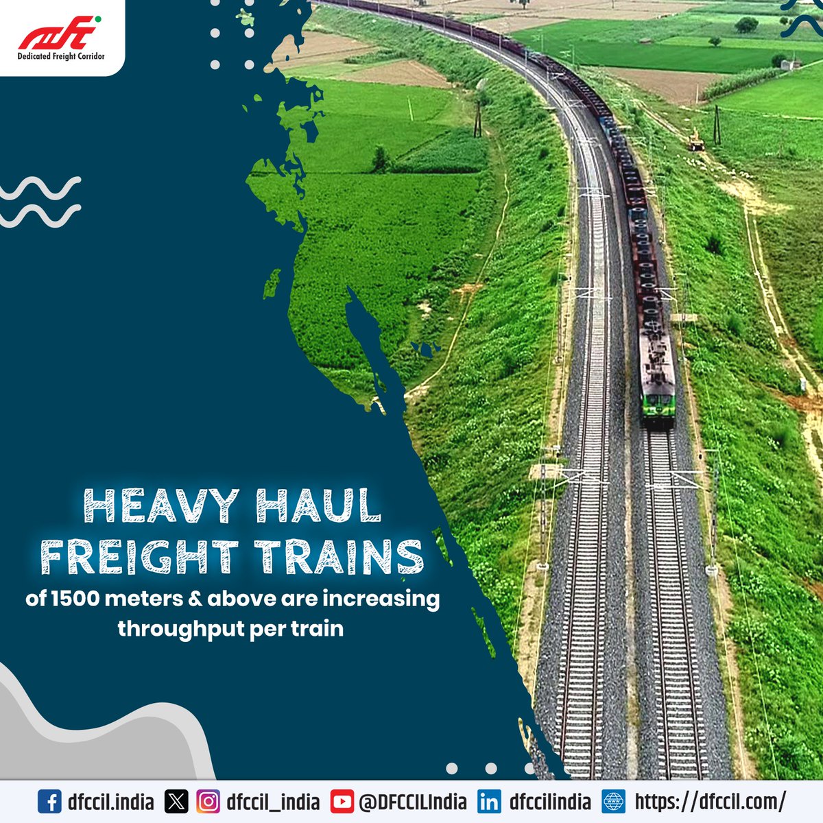 dfccil_india's tweet image. DFCCIL: Powering India&apos;s Freight Future with High-Capacity, High-Speed Connectivity! #LogisticsRevolution #FreightCorridor #DFCCIL #logistics #Gamechanger #TransformingTransportation