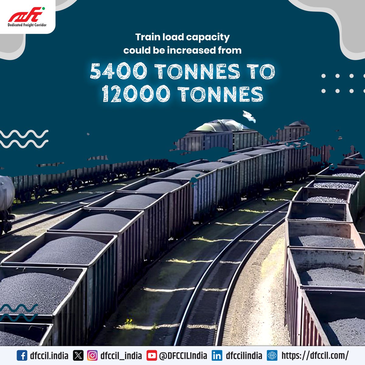 dfccil_india's tweet image. DFCCIL: Powering India&apos;s Freight Future with High-Capacity, High-Speed Connectivity! #LogisticsRevolution #FreightCorridor #DFCCIL #logistics #Gamechanger #TransformingTransportation