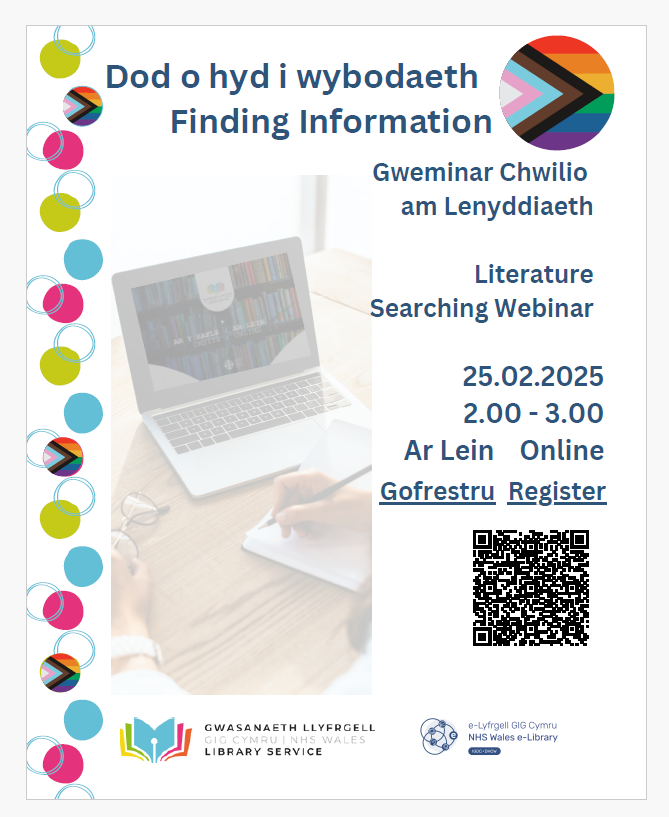 Join us for a 1 hour webinar that will introduce you to effective methods for literature searching. This session will make use of the databases available to all NHS Wales staff and students via the NHS Wales e-Library.  Register here: events.teams.microsoft.com/event/c6e0f956…