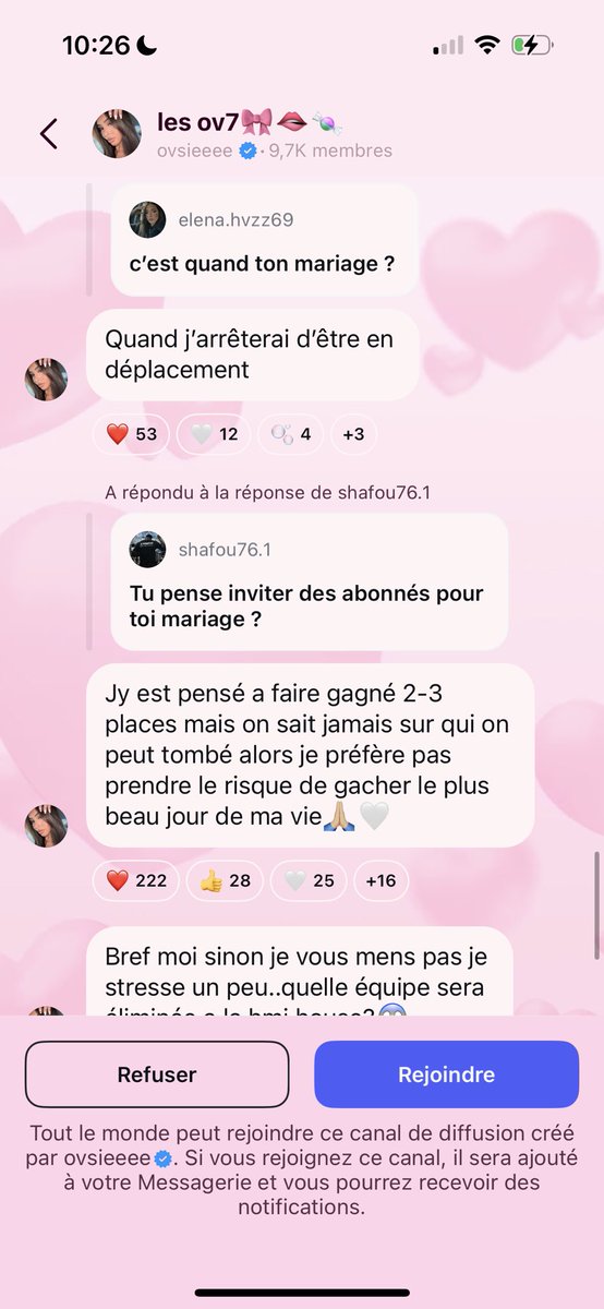 GzlGarciaa's tweet photo. OVSIE qui parle de GROS MARIAGE avec Axel tout ça en étant dans la HMI HOUSE et elle dit j’attend de ne plus être en déplacement pour préparer le mariage et tout ça pendant la #HMIHOUSE c’est ouf et au final pour se faire …. Par Fares https://t.co/ttdqEEItzW