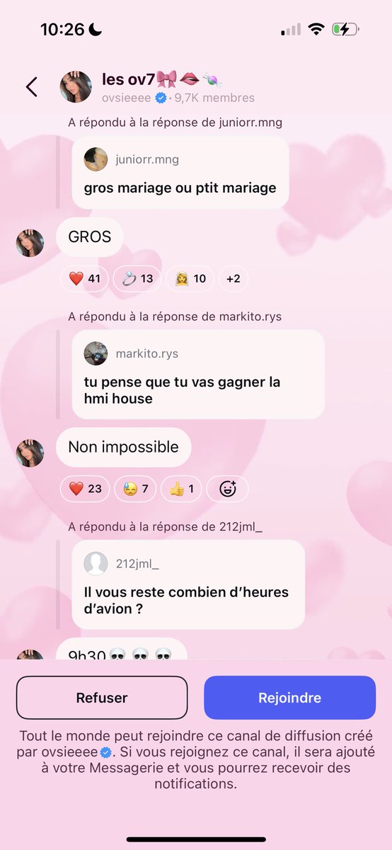 GzlGarciaa's tweet photo. OVSIE qui parle de GROS MARIAGE avec Axel tout ça en étant dans la HMI HOUSE et elle dit j’attend de ne plus être en déplacement pour préparer le mariage et tout ça pendant la #HMIHOUSE c’est ouf et au final pour se faire …. Par Fares https://t.co/ttdqEEItzW