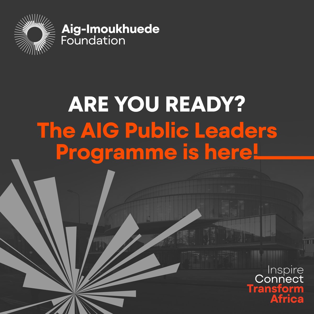 AigFoundation's tweet image. Are you a changemaker ready for more?​
The AIG Public Leaders Programme is almost here!

#AIGPublicLeadersProgramme #AigImoukhuedeFoundation #ClosingTheGapBetweenAfricaAndTheWorld